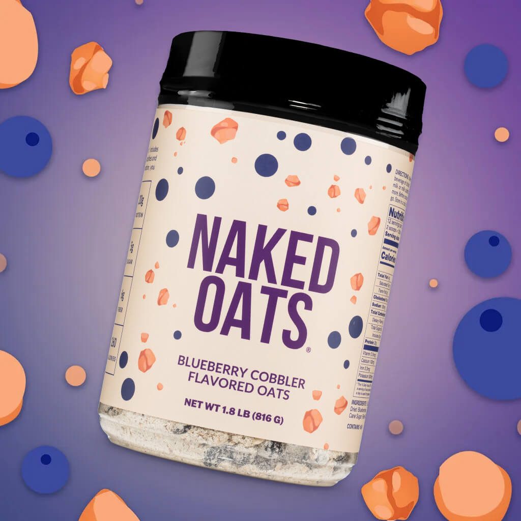 Blueberry Cobbler Protein Oats - Blueberry Cobbler for Easy Protein Breakfast Bowls