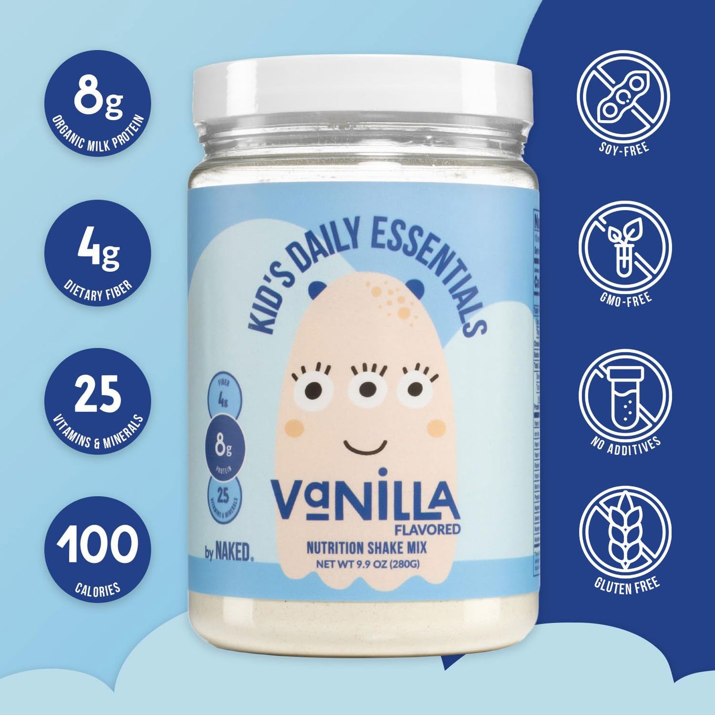 Kid's Nutrition Shake - Vanilla Formula for Convenient Everyday Kids’ Nutrition