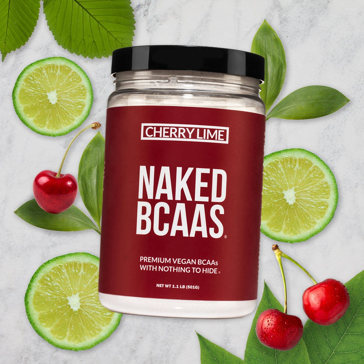 Cherry Lime Branched Chain Amino Acids - Cherry Lime BCAA for Easy Workout Drink Mixing