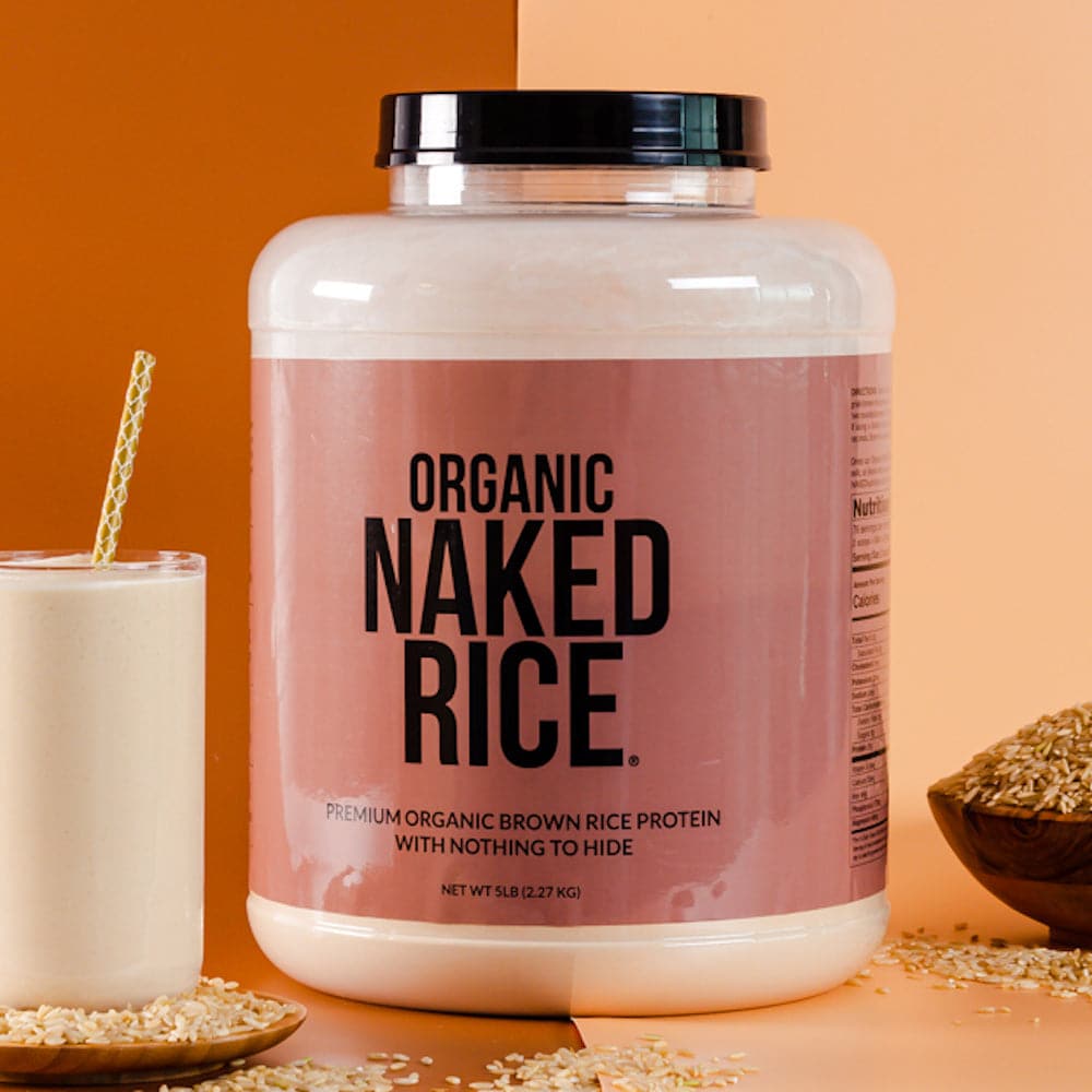 Organic Brown Rice Protein Powder - 5LB Unflavored for Smooth Everyday Protein Shakes