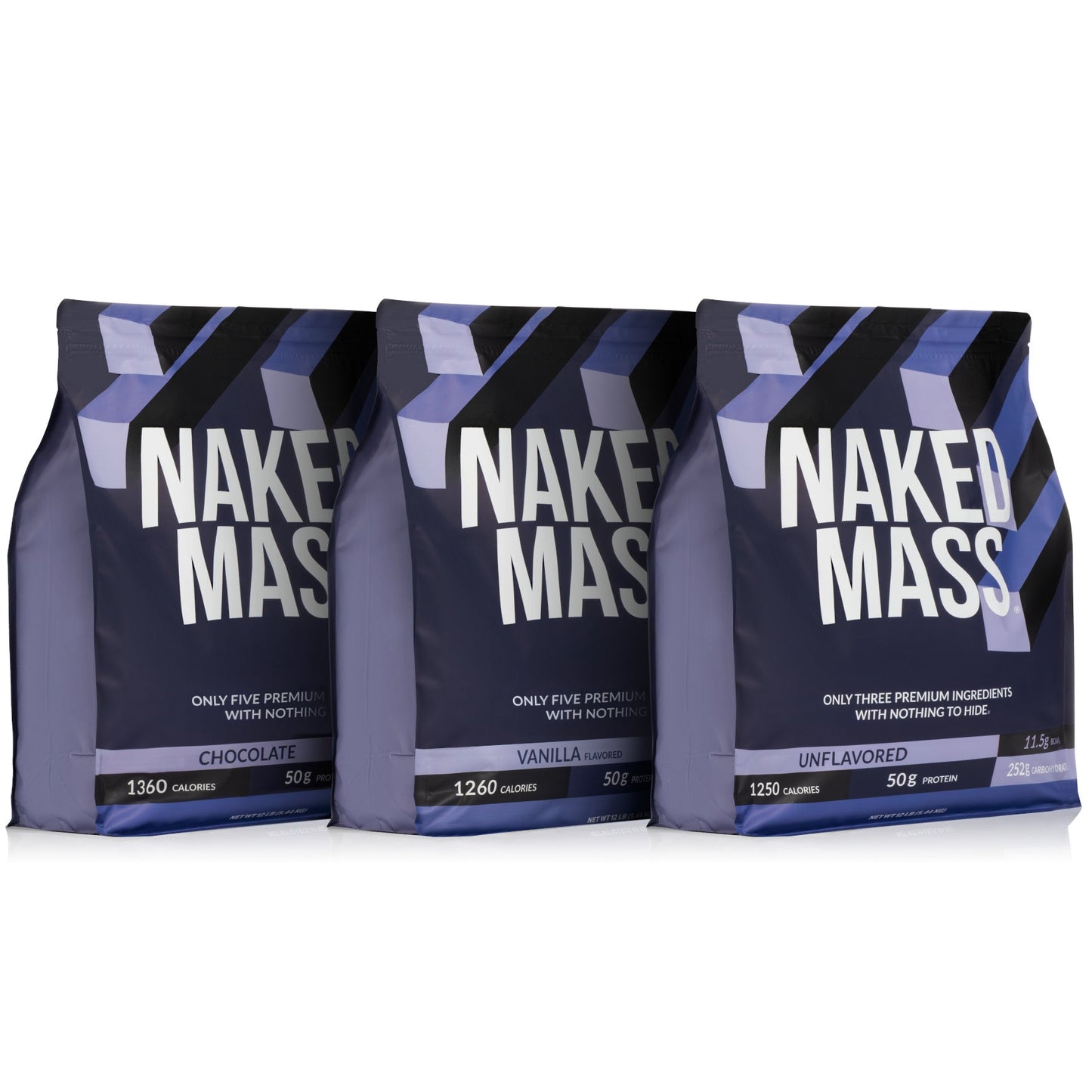 Mass Gainer Protein Supplement - Unflavored 12LB for Convenient High-Calorie Nutrition Shakes