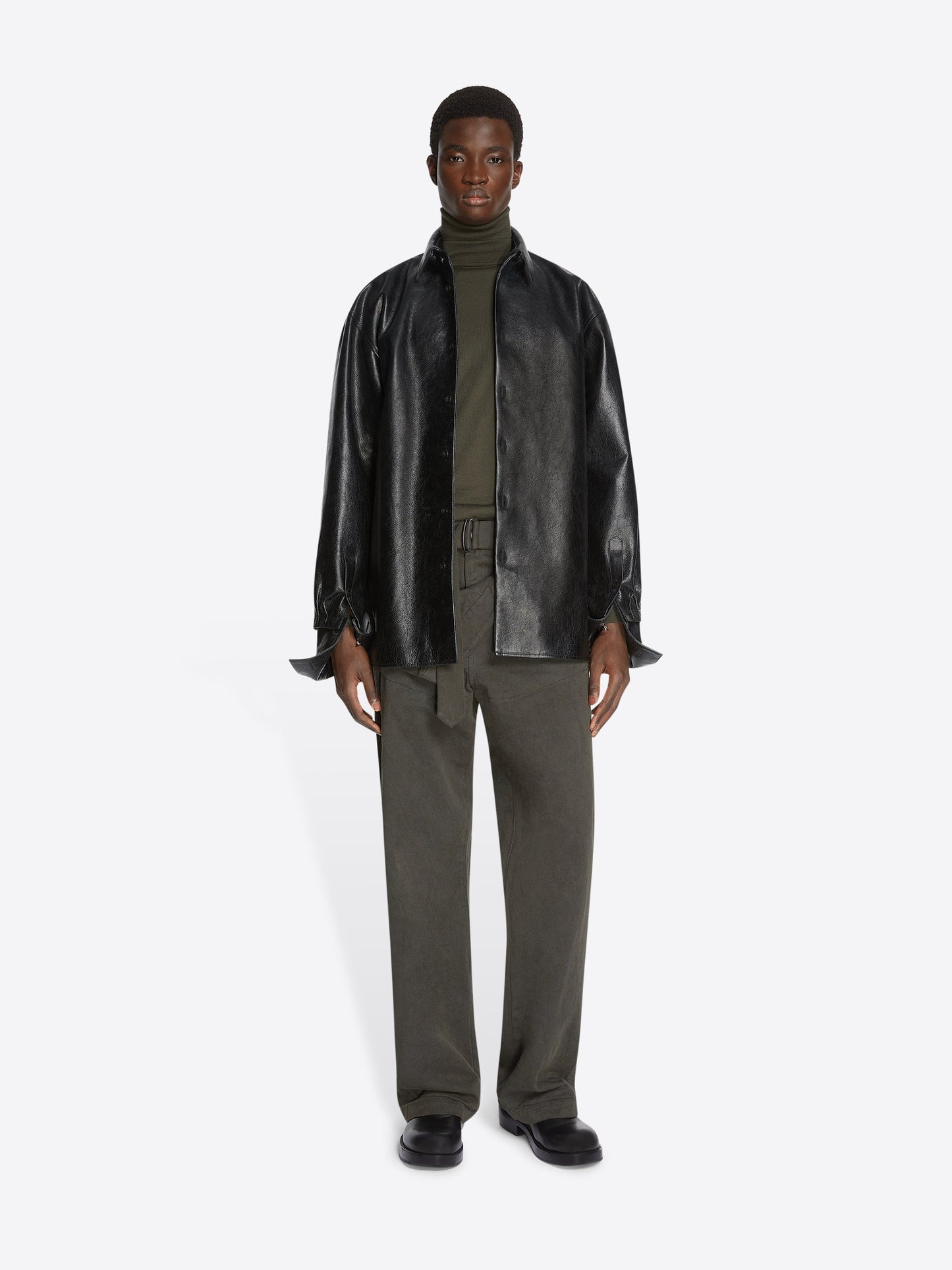 Adjustable Leather Shirt