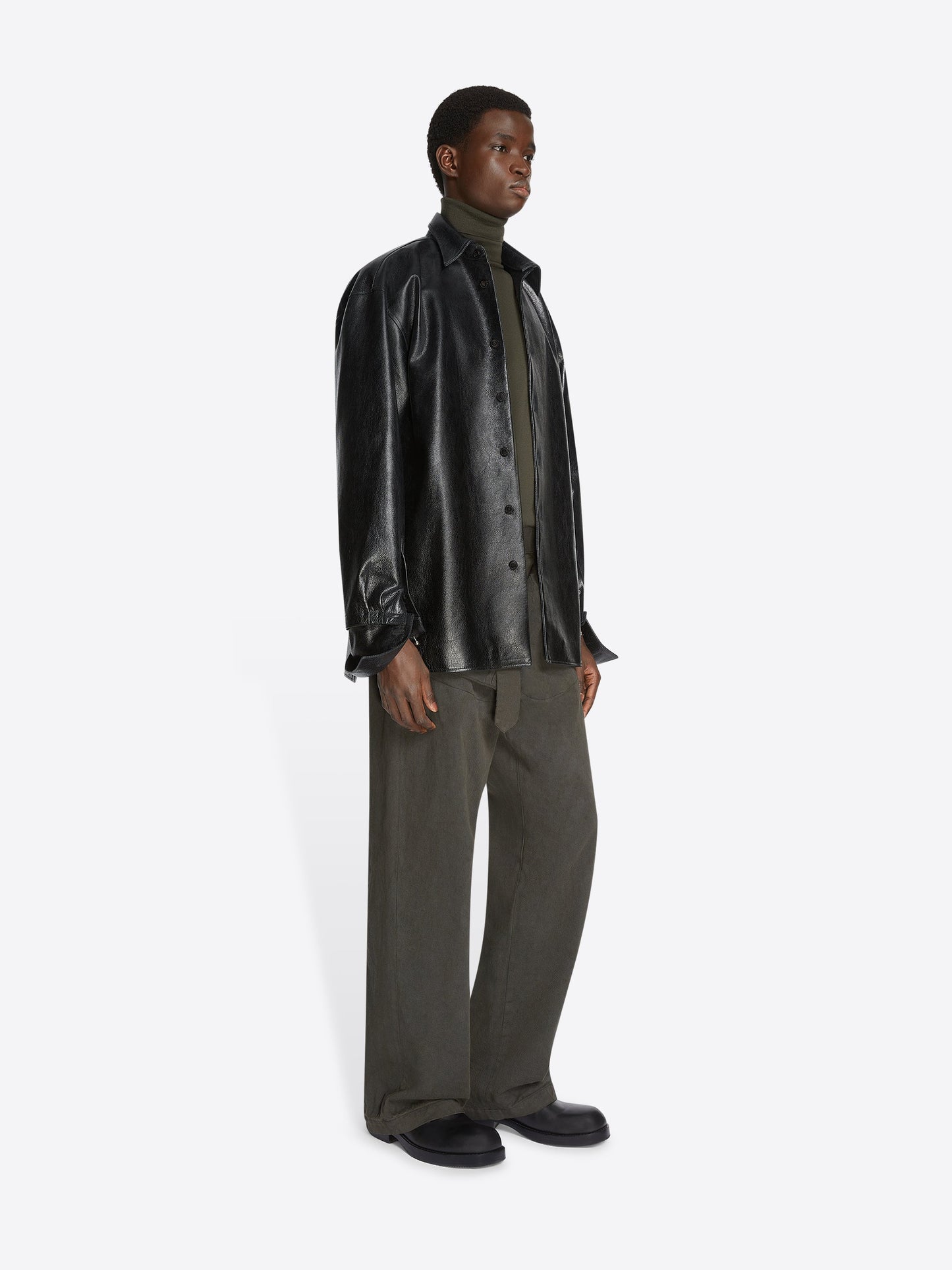 Adjustable Leather Shirt