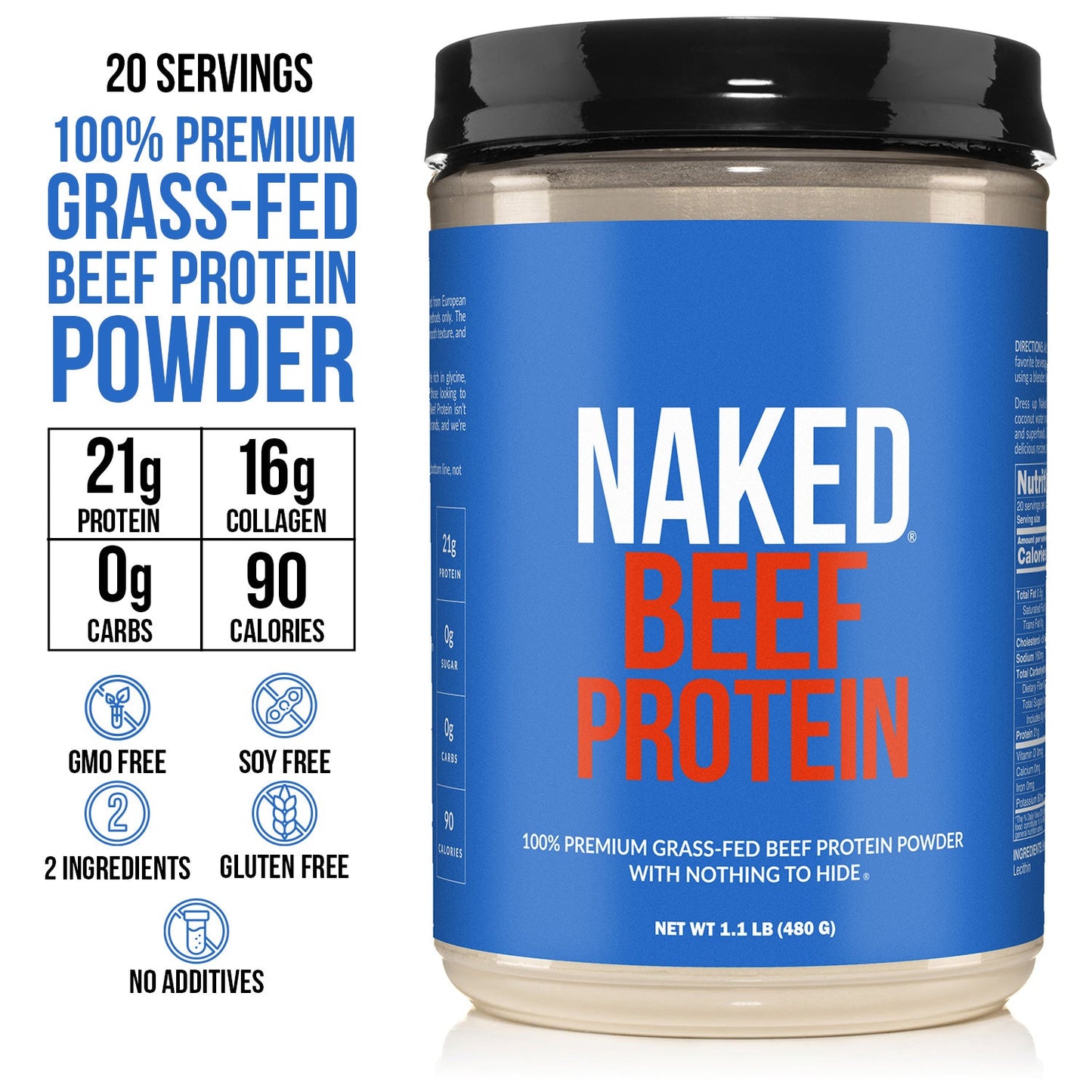 Beef Protein Powder - Unflavored for Smooth Everyday Protein Shakes