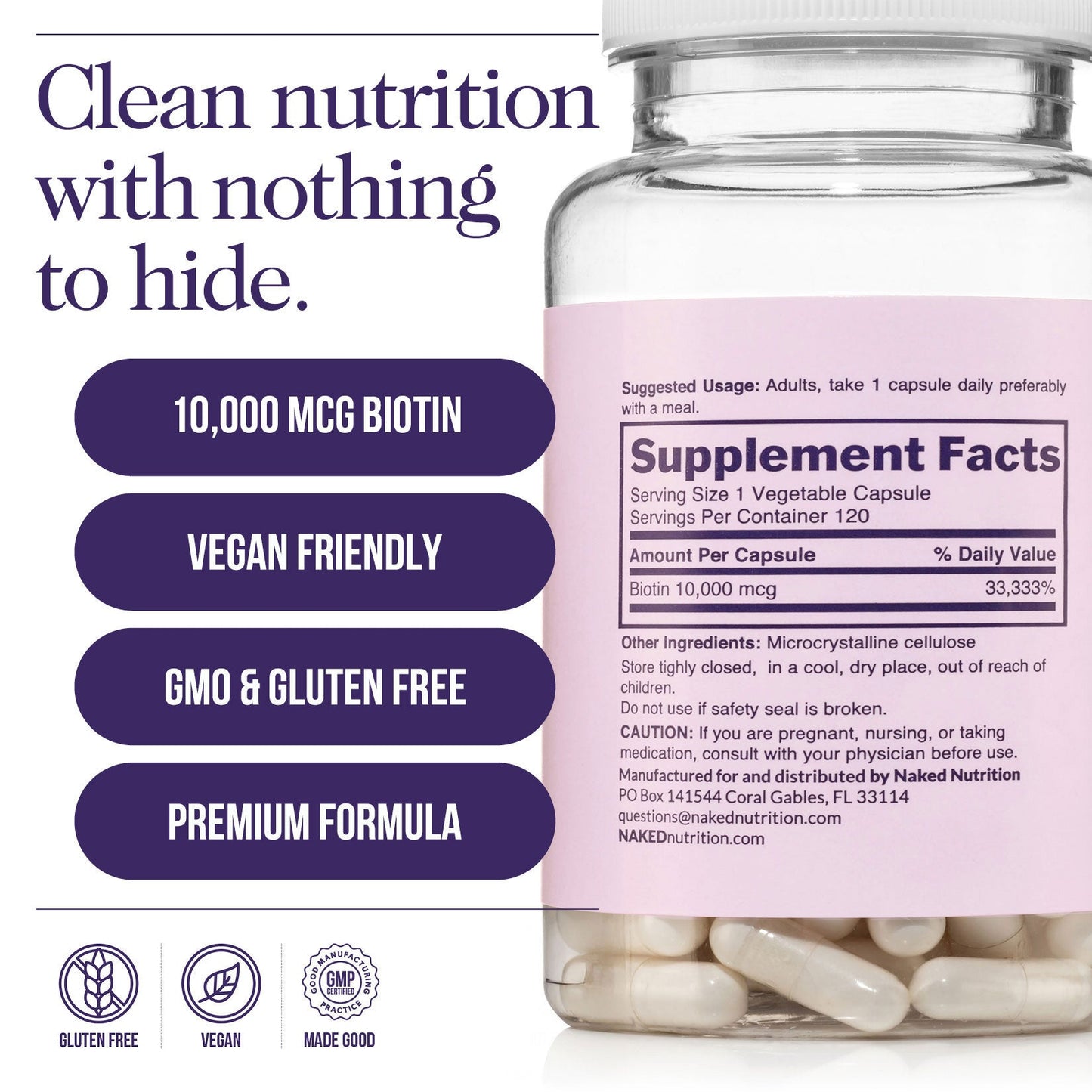 Daily Biotin Supplement - Biotin for Straightforward Everyday Nutrition