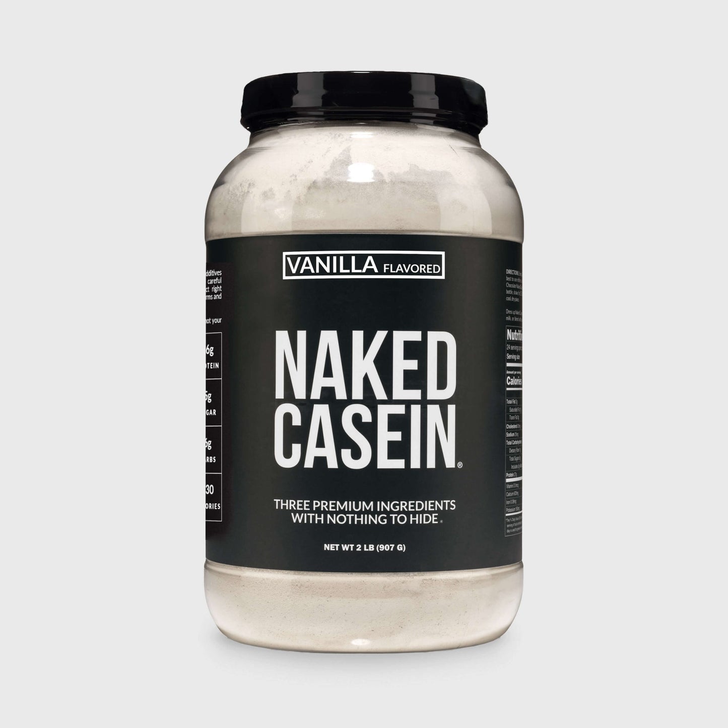Vanilla Casein Protein Powder - Vanilla - Standard Size for Smooth Everyday Protein Shakes