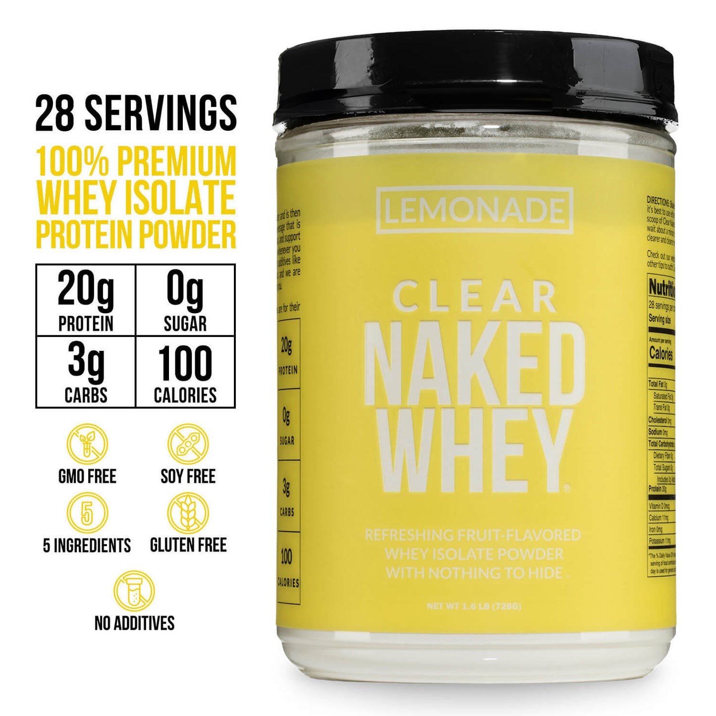 Lemonade Whey Protein Isolate - Lemonade for Simple Everyday Nutrition Routines