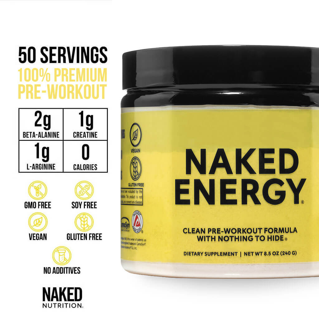 Pre Workout Supplement - Unflavored for Easy Workout Drink Mixing