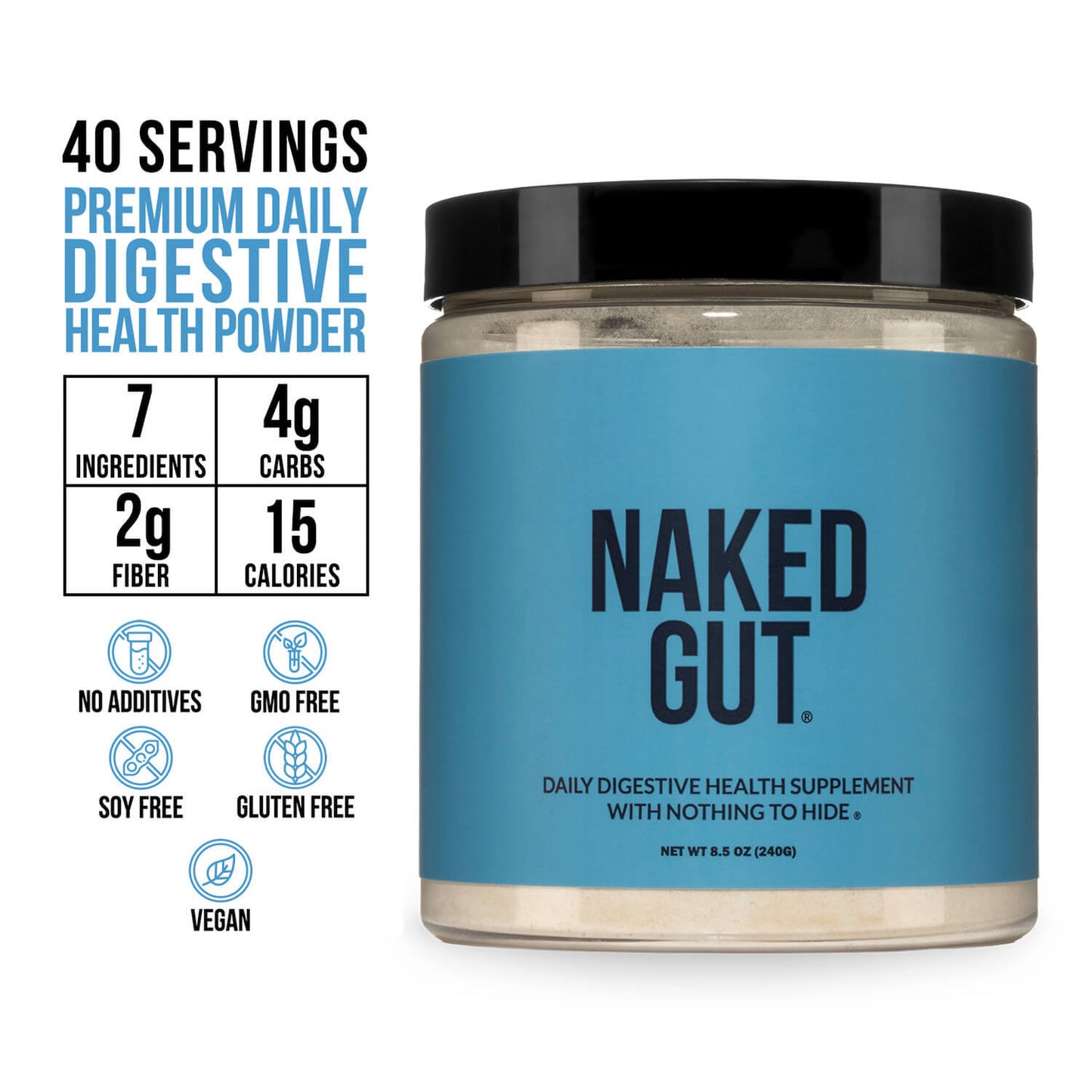 Prebiotic, Probiotic & Fiber Supplement for Simple Everyday Nutrition Routines
