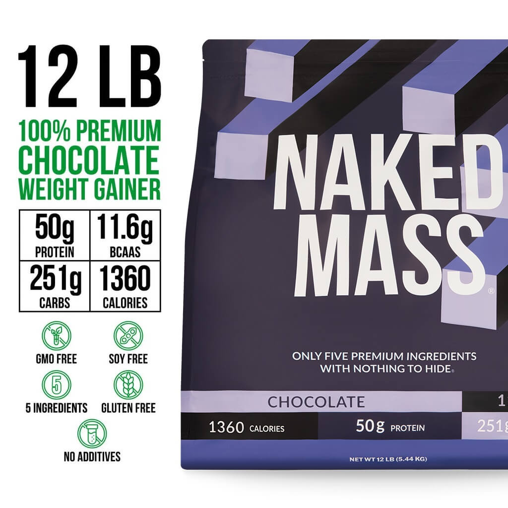 Chocolate Mass Gainer Protein Supplement - Chocolate 12LB for Convenient High-Calorie Nutrition Shakes