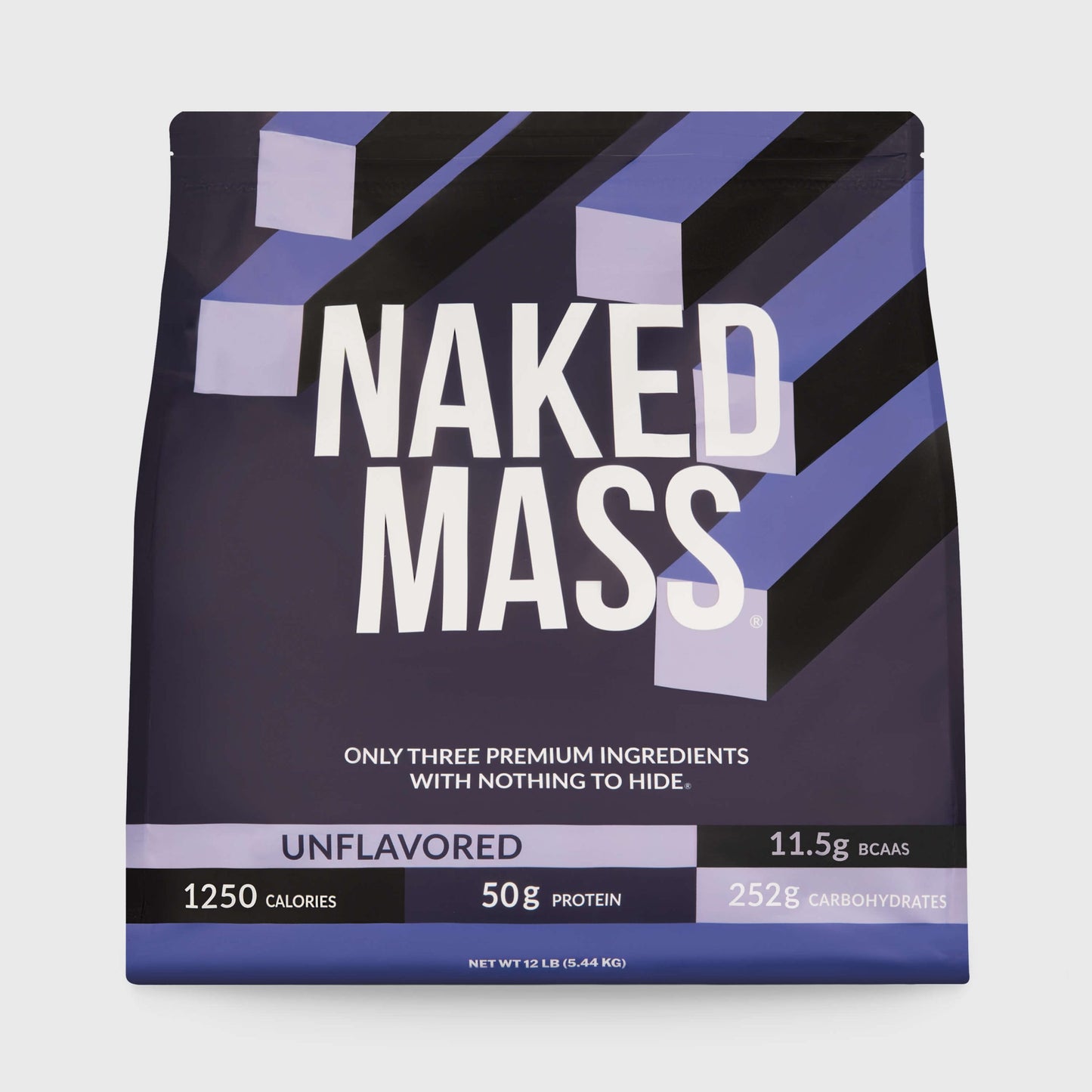 Mass Gainer Protein Supplement - Unflavored 12LB for Convenient High-Calorie Nutrition Shakes