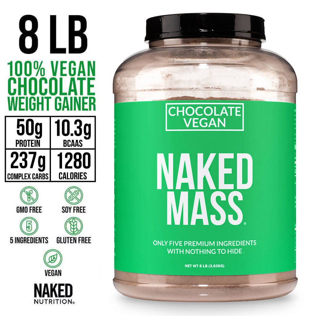 Chocolate Vegan Mass Gainer Supplement - Chocolate (Vegan) for Convenient High-Calorie Nutrition Shakes