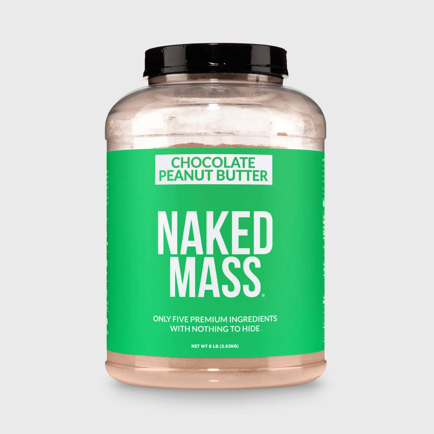 Chocolate Peanut Butter Vegan Mass Gainer Supplement - Chocolate PB (Vegan) for Convenient High-Calorie Nutrition Shakes