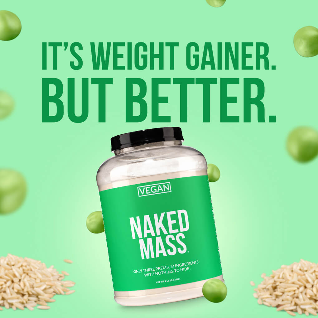Vegan Mass Gainer Supplement - Unflavored (Vegan) for Convenient High-Calorie Nutrition Shakes