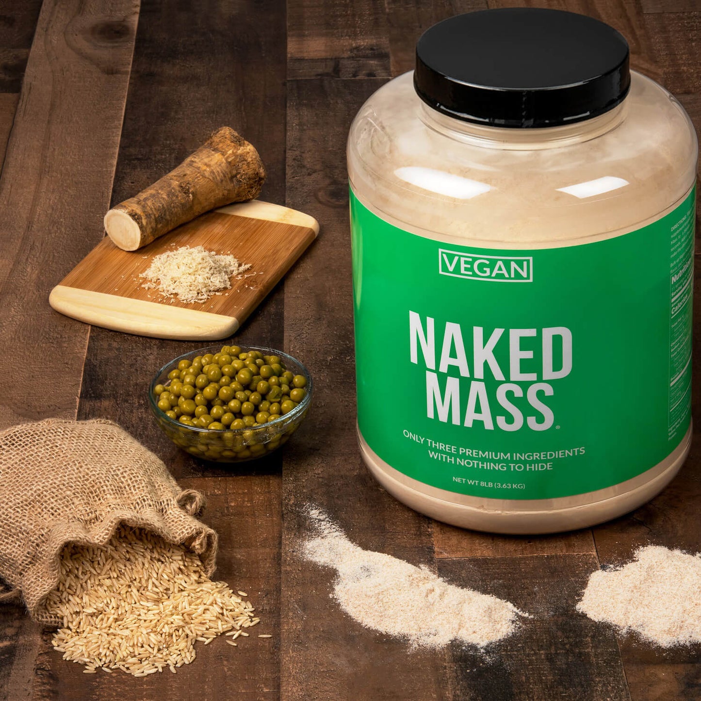 Vanilla Vegan Mass Gainer Supplement - Vanilla (Vegan) for Convenient High-Calorie Nutrition Shakes