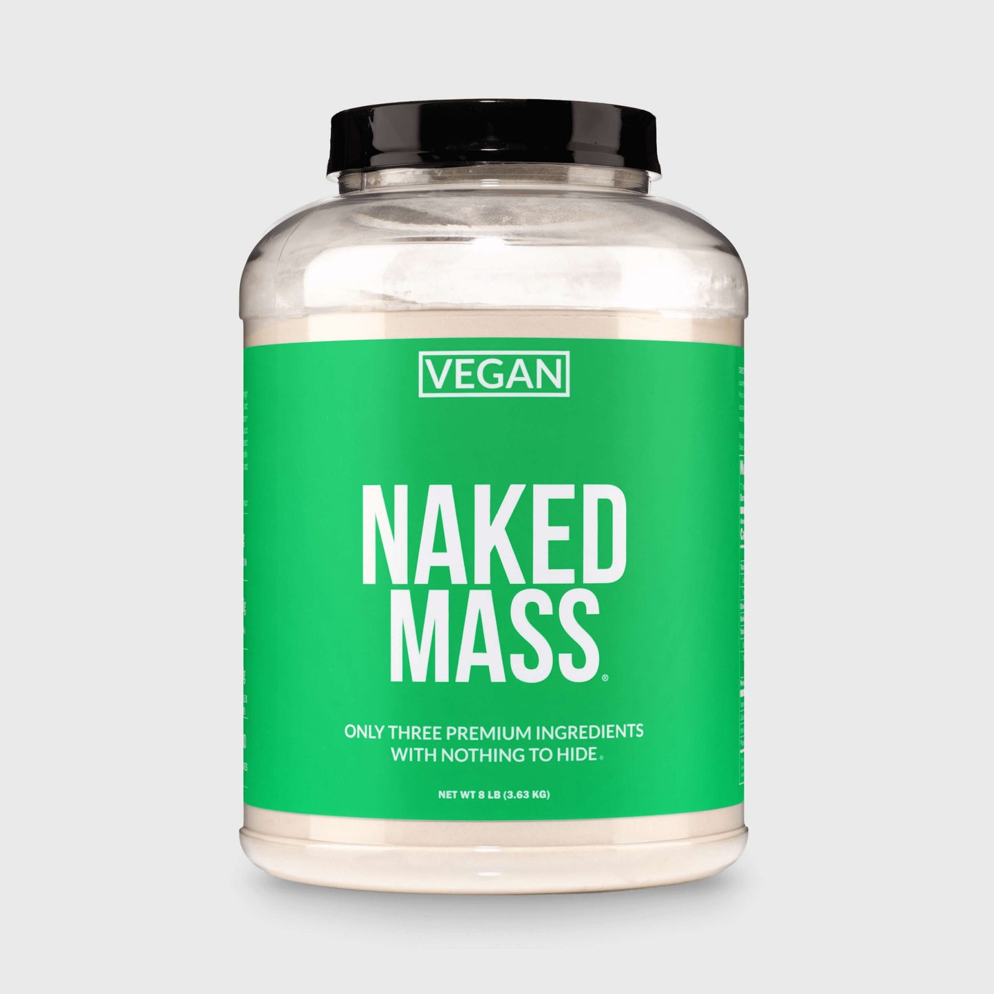 Vegan Mass Gainer Supplement - Unflavored (Vegan) for Convenient High-Calorie Nutrition Shakes
