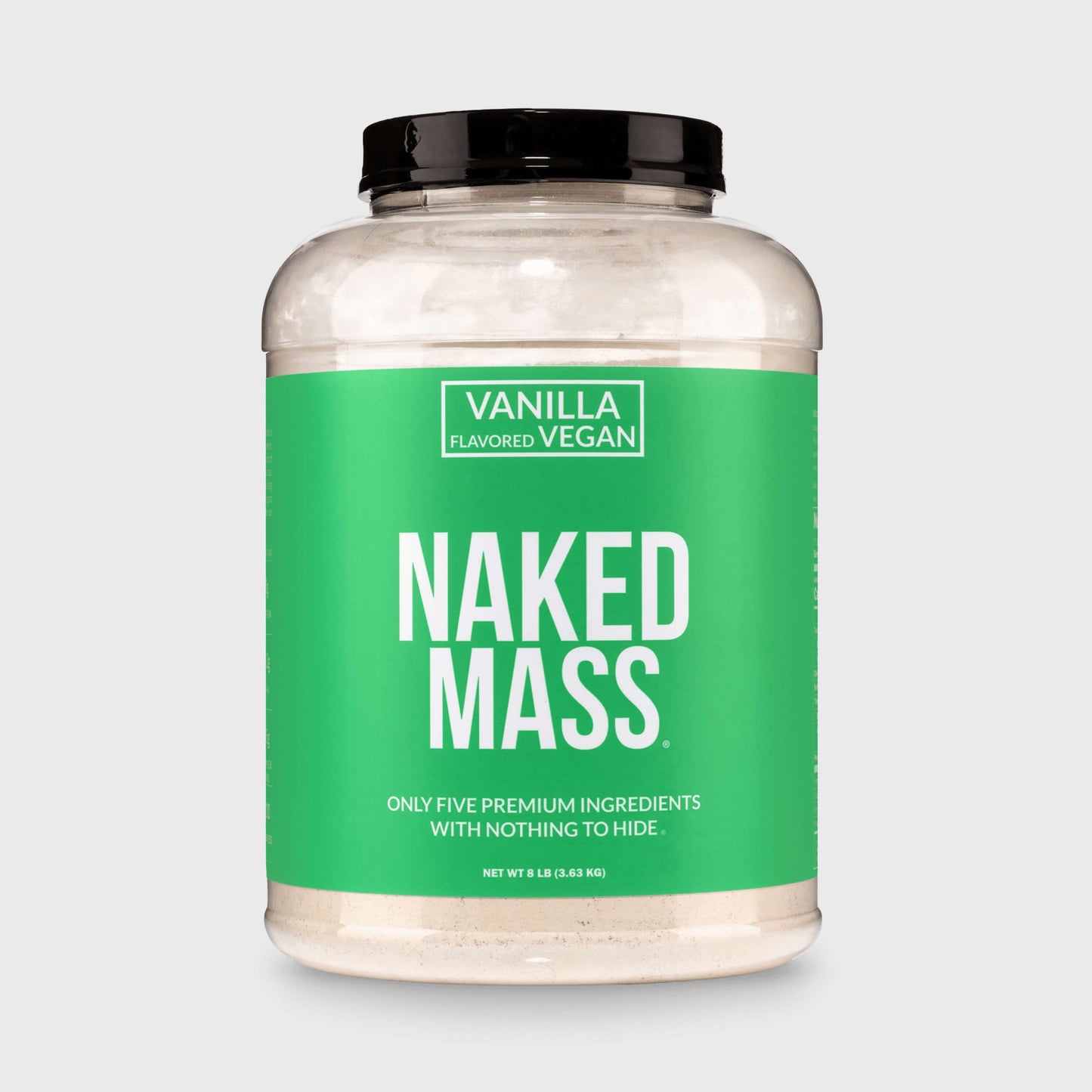 Vanilla Vegan Mass Gainer Supplement - Vanilla (Vegan) for Convenient High-Calorie Nutrition Shakes