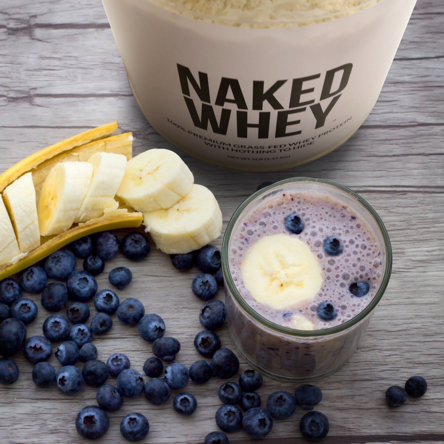 Grass Fed Whey Protein Powder - Unflavored - Compact Size for Smooth Everyday Protein Shakes