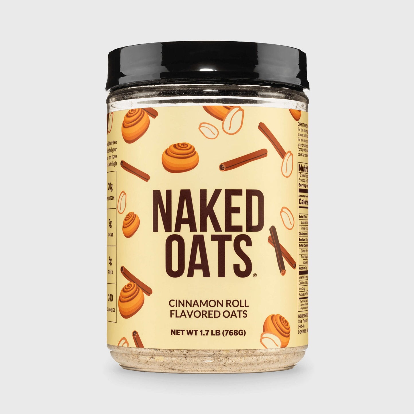 Cinnamon Roll Protein Oats - Cinnamon Roll for Easy Protein Breakfast Bowls