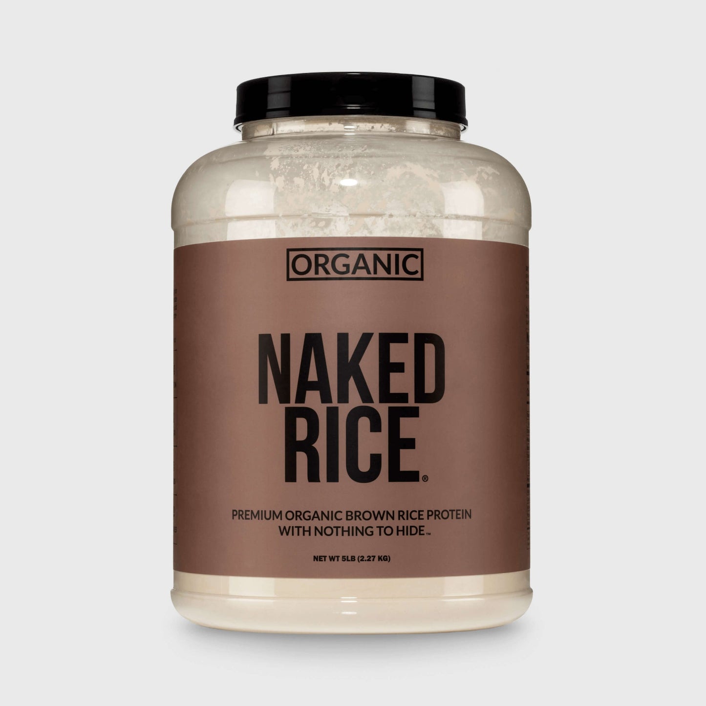 Organic Brown Rice Protein Powder - 5LB Unflavored for Smooth Everyday Protein Shakes