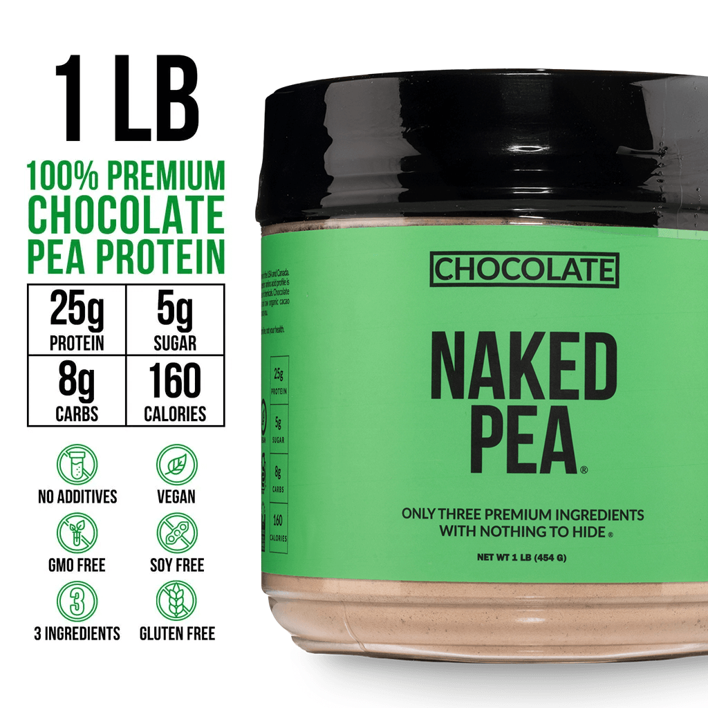 Chocolate Pea Protein Powder - Chocolate - Compact Size for Smooth Everyday Protein Shakes