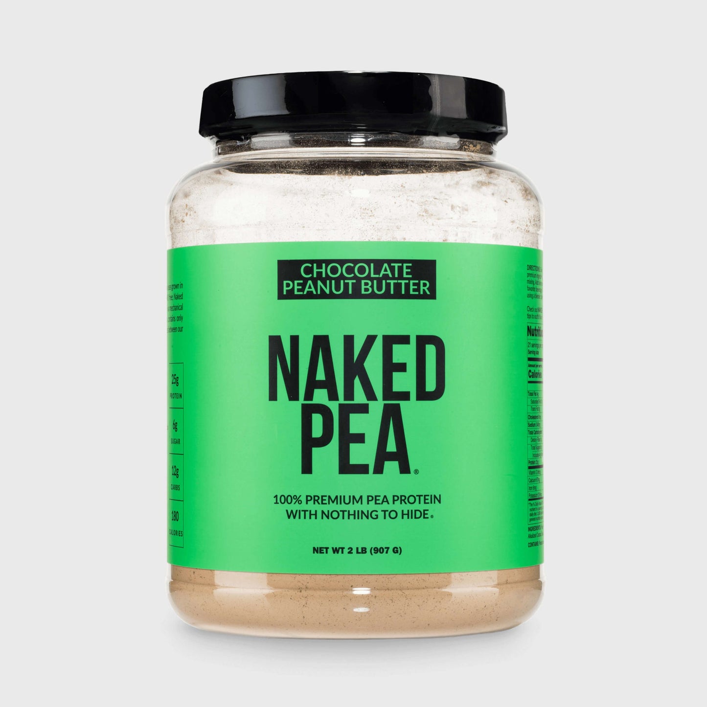 Chocolate Peanut Butter Pea Protein Powder - Chocolate PB - Chocolate Formula for Smooth Everyday Protein Shakes