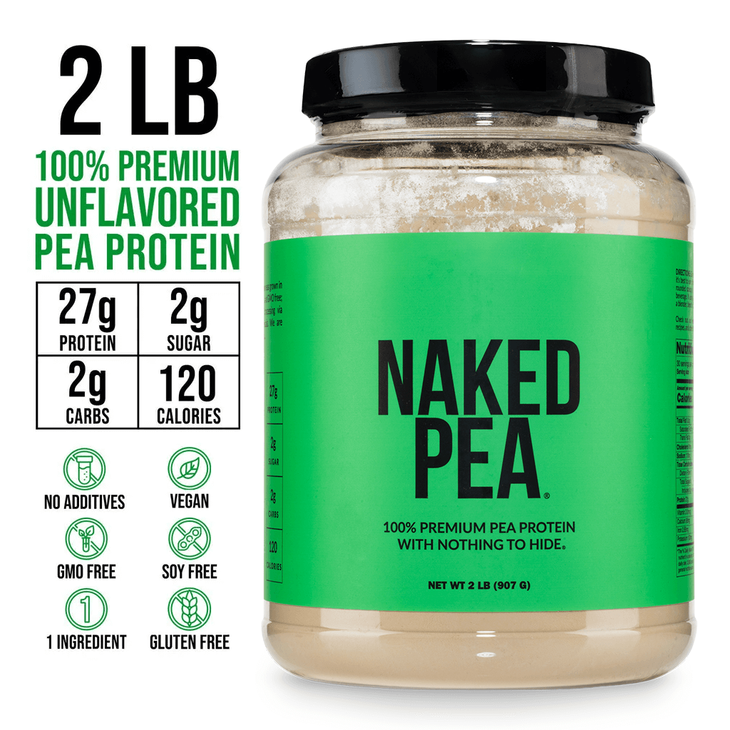 Pea Protein Powder - Unflavored - Standard Size for Smooth Everyday Protein Shakes