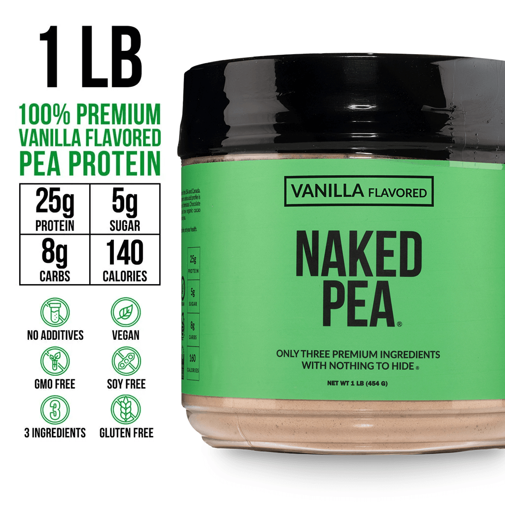 Vanilla Pea Protein Powder - Vanilla - Compact Size for Smooth Everyday Protein Shakes
