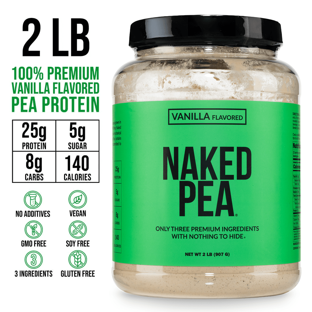 Vanilla Pea Protein Powder - Vanilla - Standard Size for Smooth Everyday Protein Shakes
