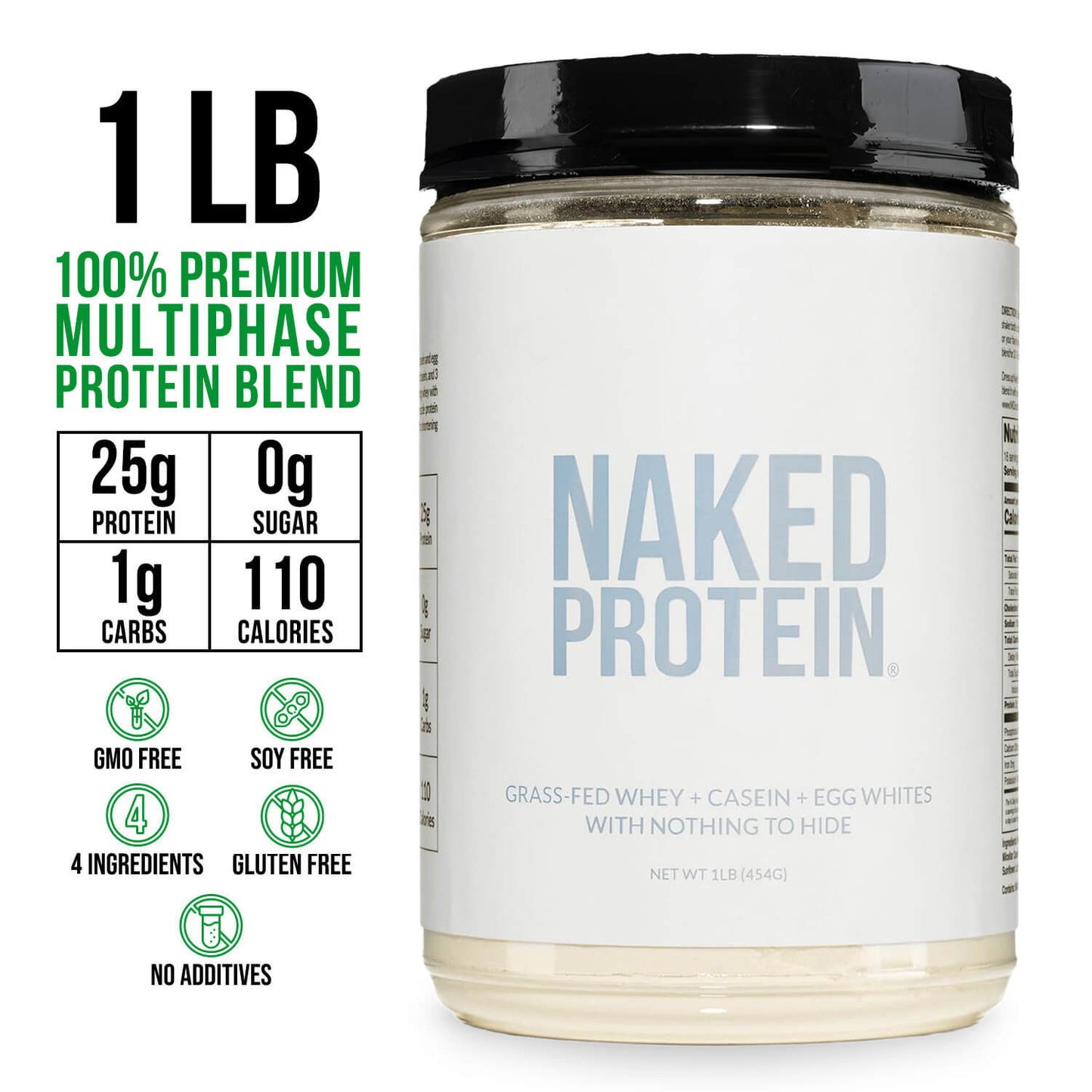 Protein Powder Blend - 1LB Egg Whey & Casein Protein Blend - 1LB for Smooth Everyday Protein Shakes