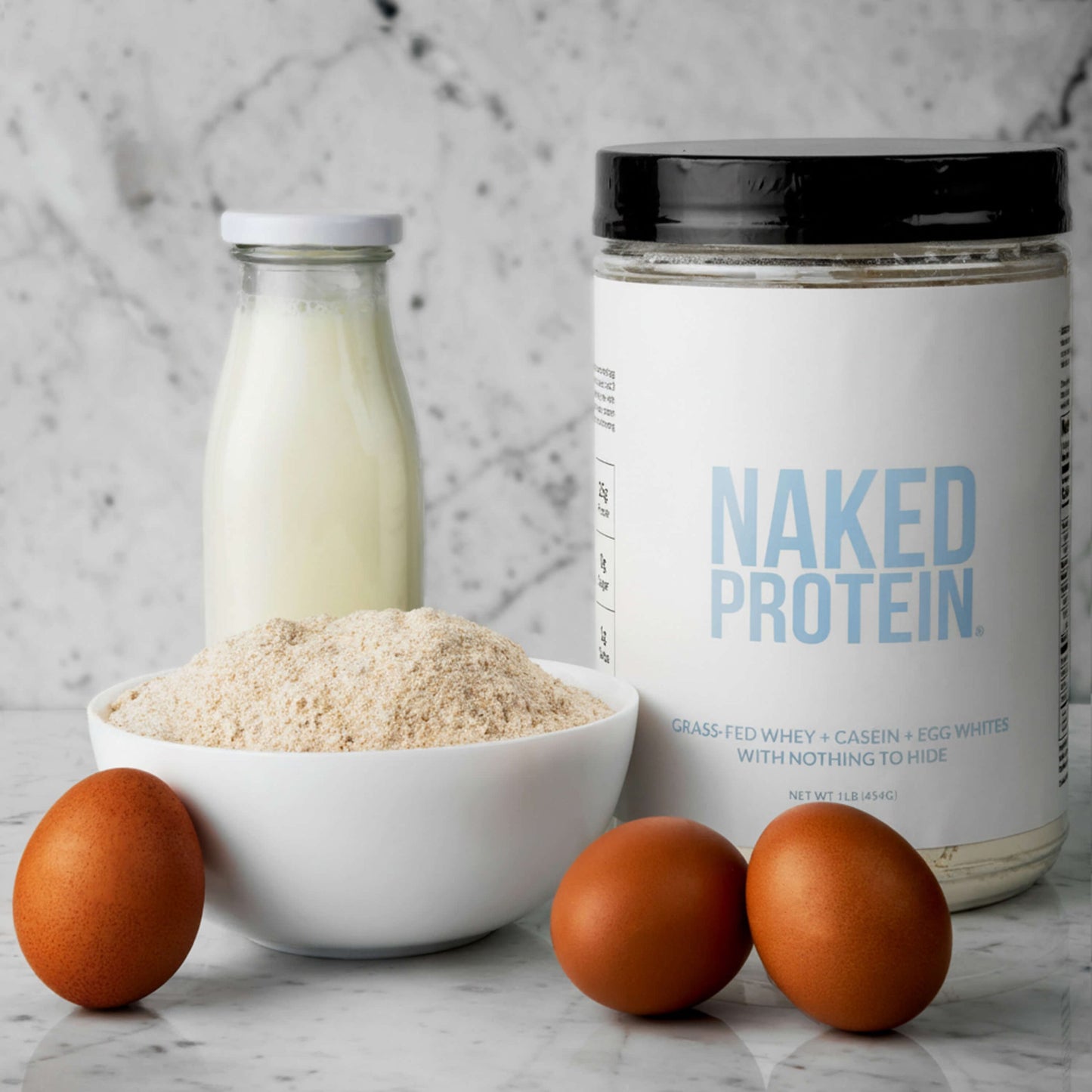Protein Powder Blend - 1LB Egg Whey & Casein Protein Blend - 1LB for Smooth Everyday Protein Shakes