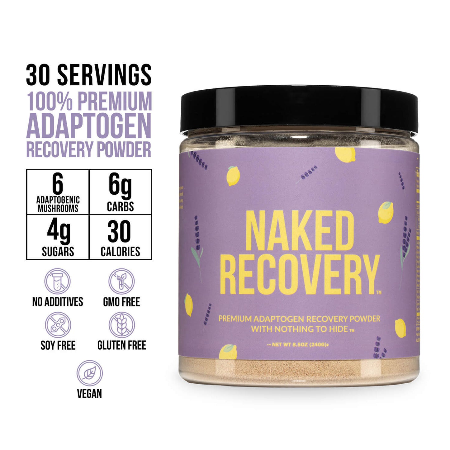 Mushroom Blend Supplement with Tart Cherry & Lemon Balm for Simple Everyday Nutrition Routines