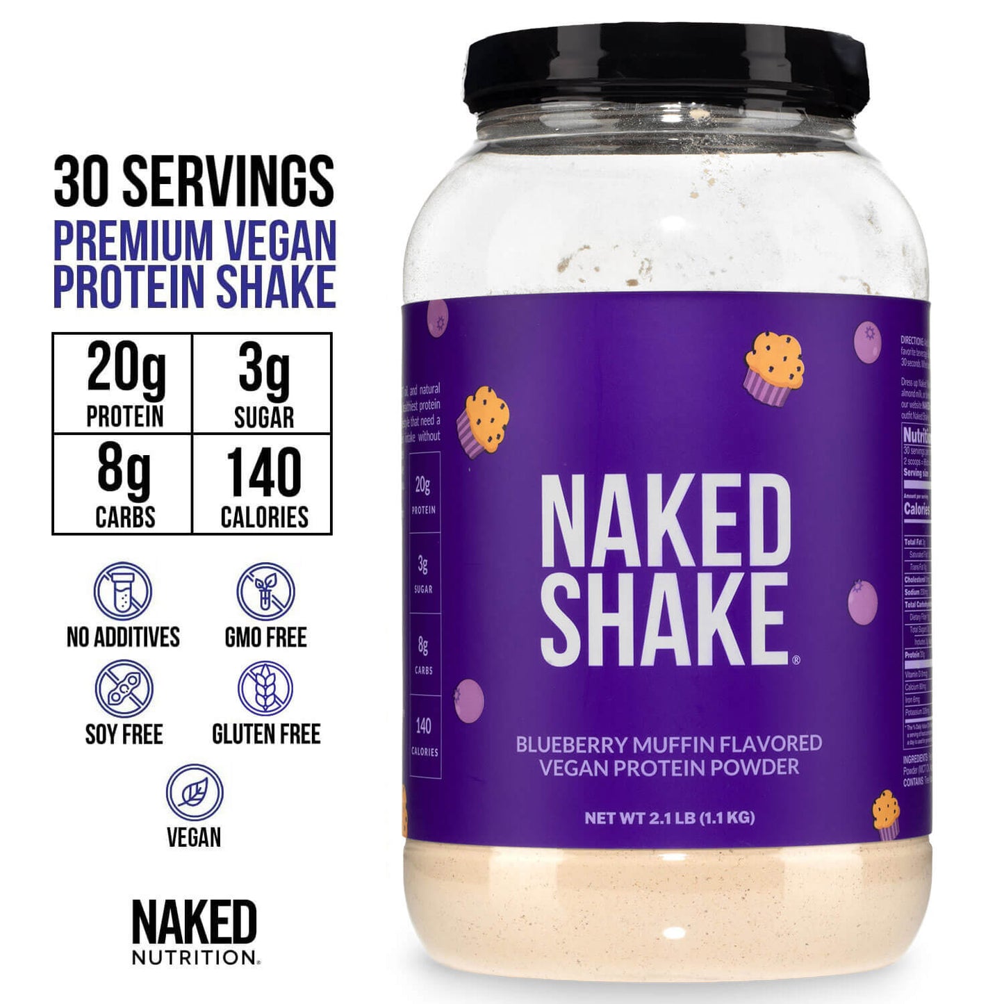 Blueberry Muffin Protein Shake - Blueberry Muffin for Convenient Everyday Nutrition