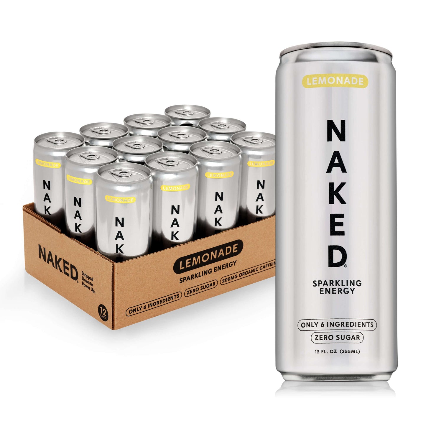 Lemonade Naked Sparkling Energy - Lemonade for Convenient Everyday Nutrition