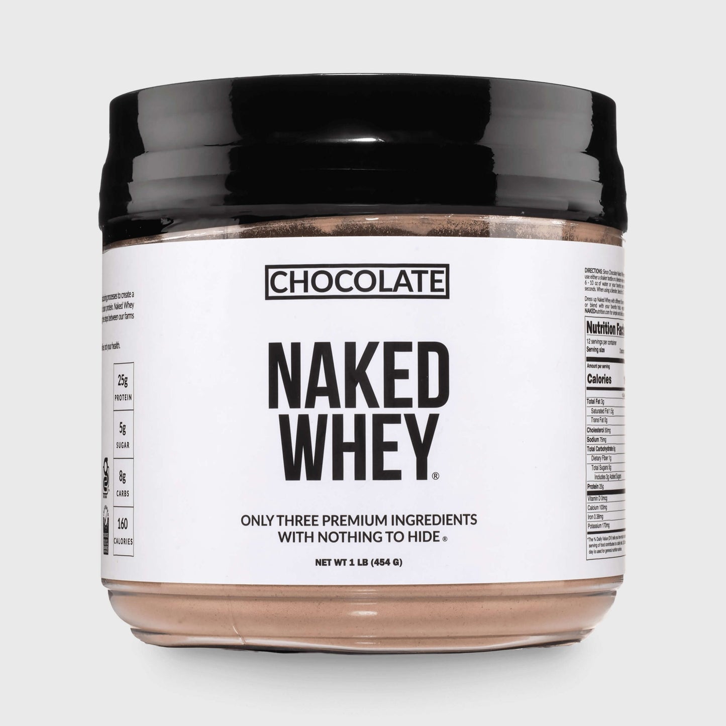 Chocolate Whey Protein Powder 1lb - Chocolate for Smooth Everyday Protein Shakes