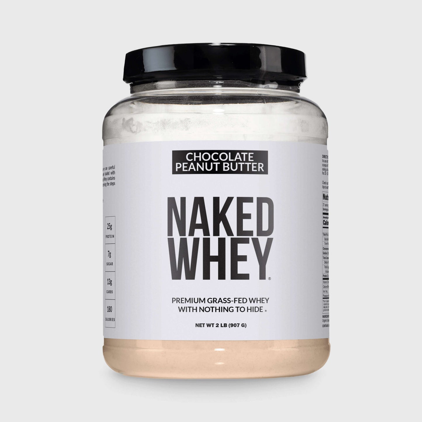 Chocolate Peanut Butter Whey Protein Powder 2LB - Chocolate PB for Smooth Everyday Protein Shakes