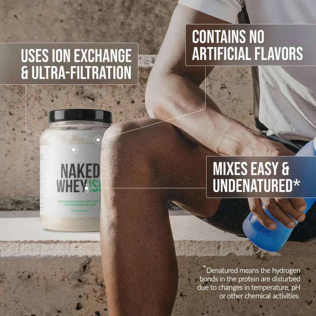 Grass Fed Whey Isolate Protein Powder - Unflavored for Smooth Everyday Protein Shakes