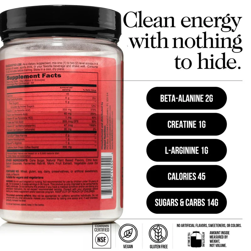 Cherry Lime Pre Workout Supplement - Cherry Lime for Easy Workout Drink Mixing