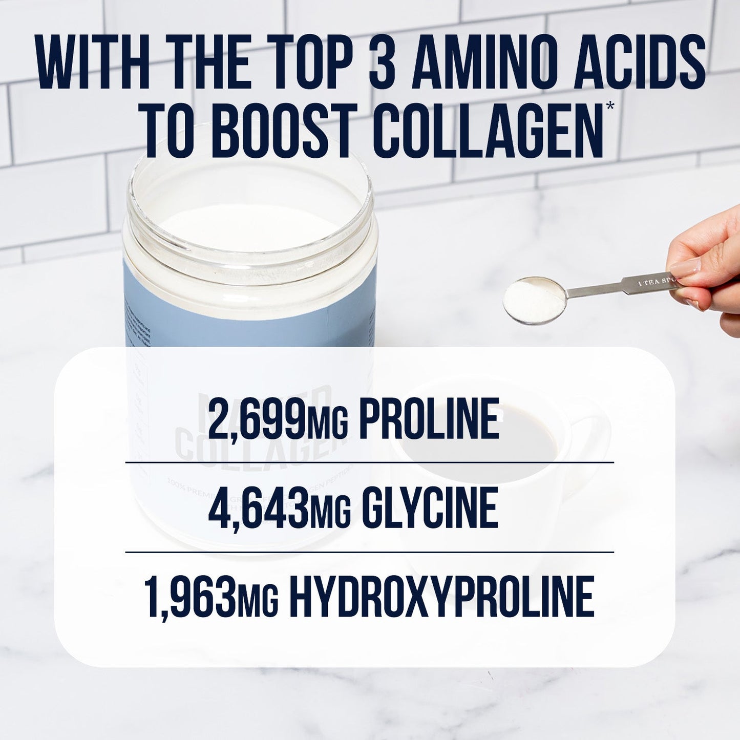 Chocolate Collagen Peptides Powder - Chocolate Collagen Peptides for Easy Everyday Collagen Mixing
