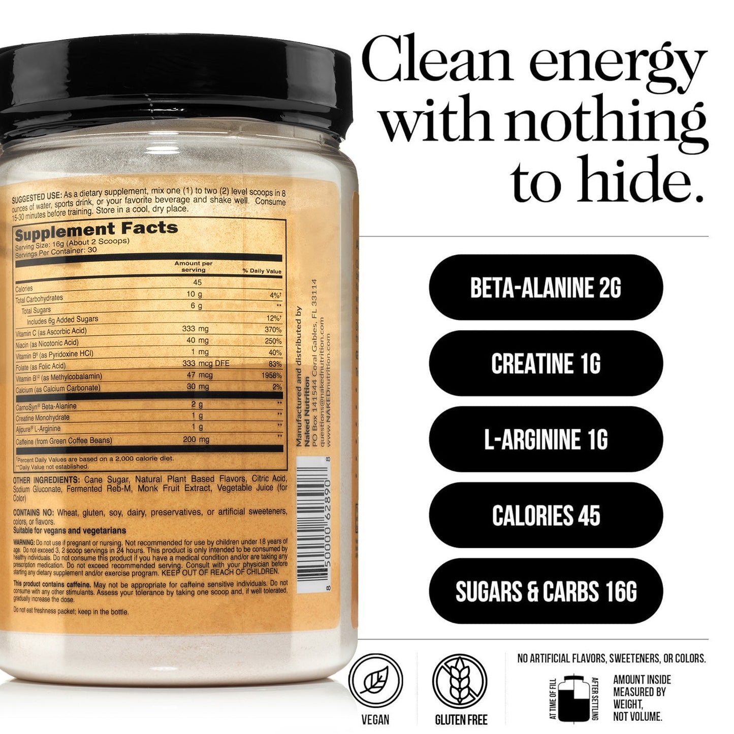 Citrus Pre Workout Supplement - Citrus for Easy Workout Drink Mixing