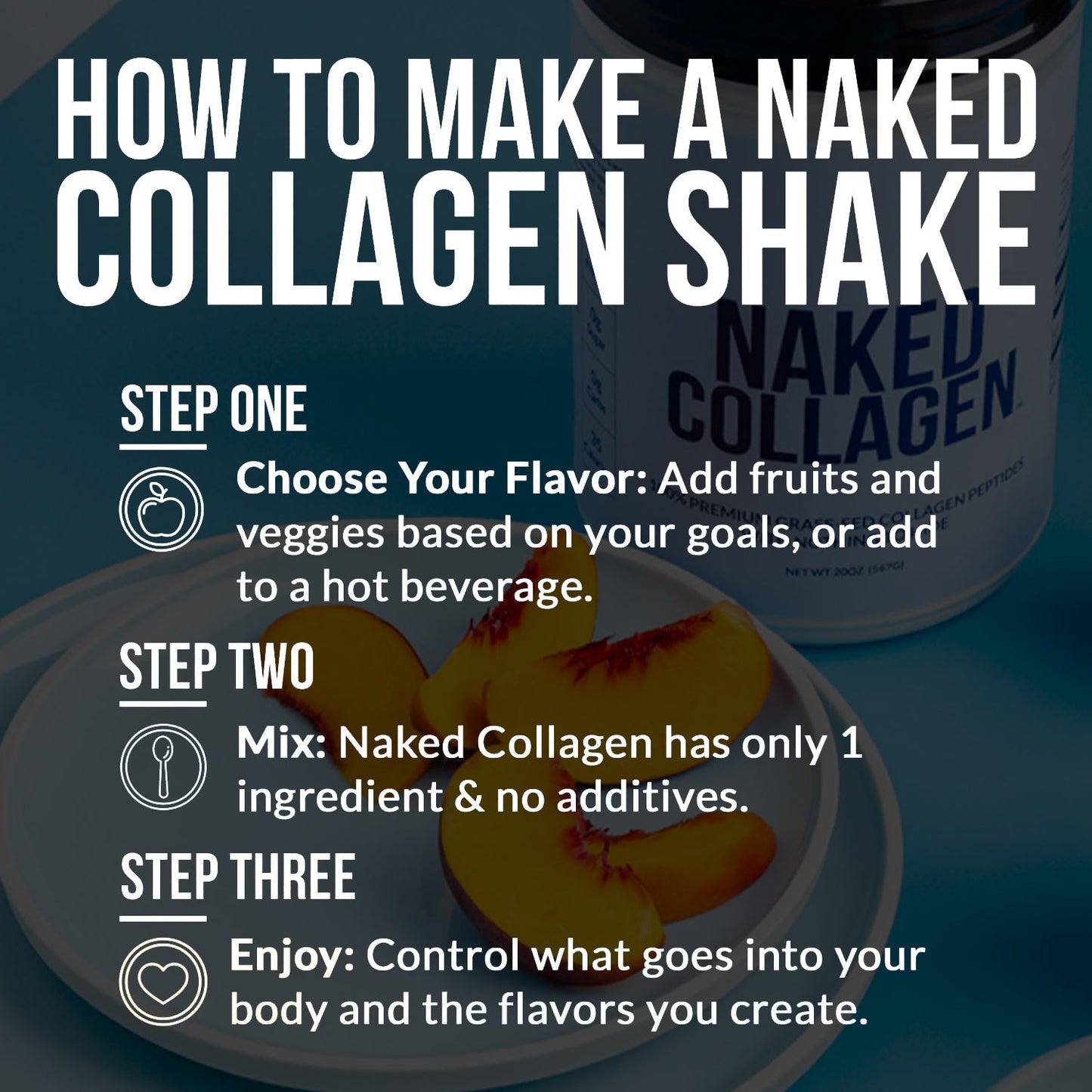 Collagen Peptides Protein Powder - Collagen Peptides for Easy Everyday Collagen Mixing