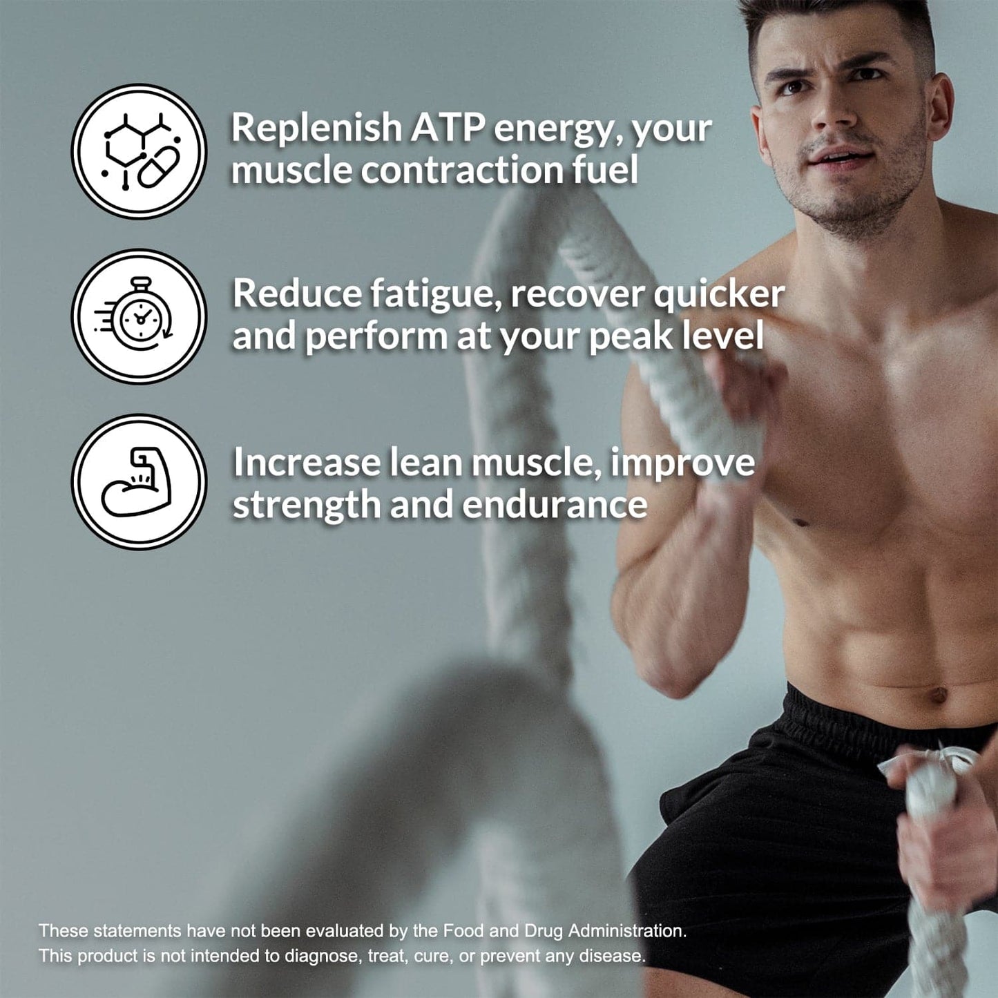 Lemon Lime Creatine Monohydrate Powder - Lemon Lime for Easy Workout Drink Mixing