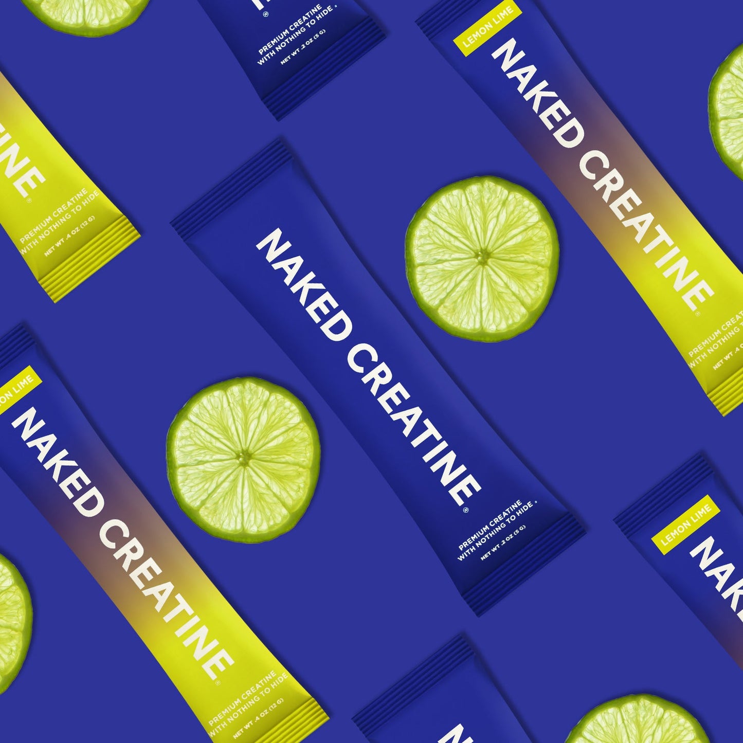 Lemon Lime Creatine Travel Packs - Lemon Lime Sticks for Easy Workout Drink Mixing