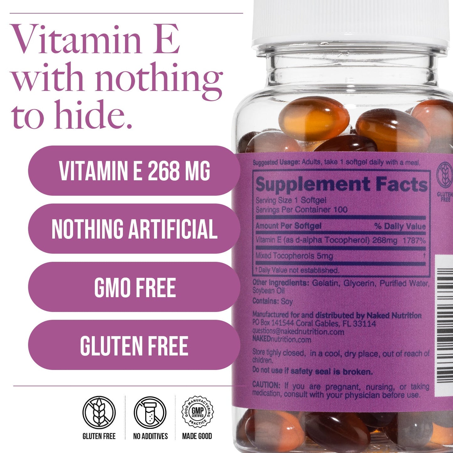 Daily Vitamin E Supplement - Vitamin E for Straightforward Everyday Nutrition