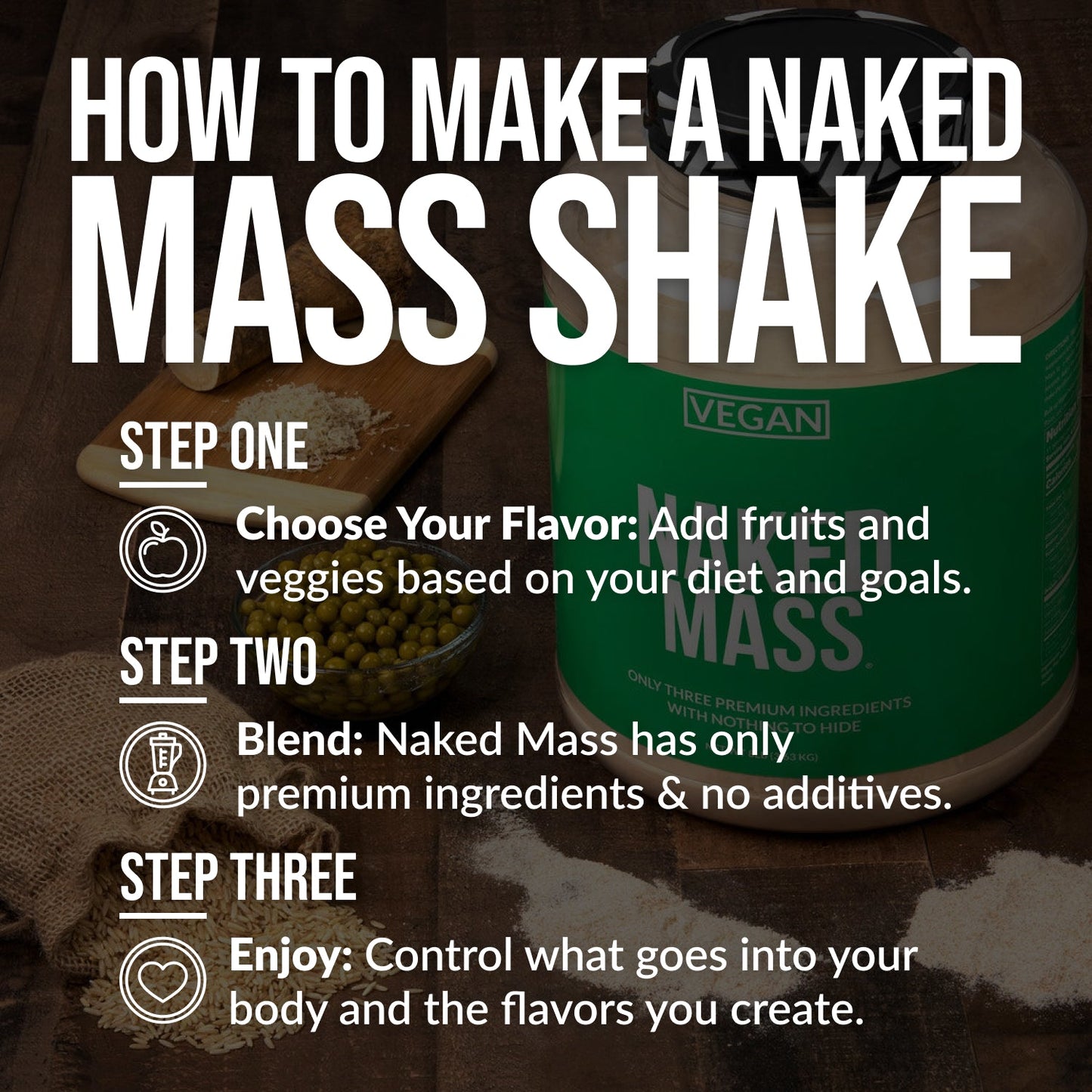 Double Chocolate Vegan Mass Gainer Supplement - Double Chocolate (Vegan) for Convenient High-Calorie Nutrition Shakes