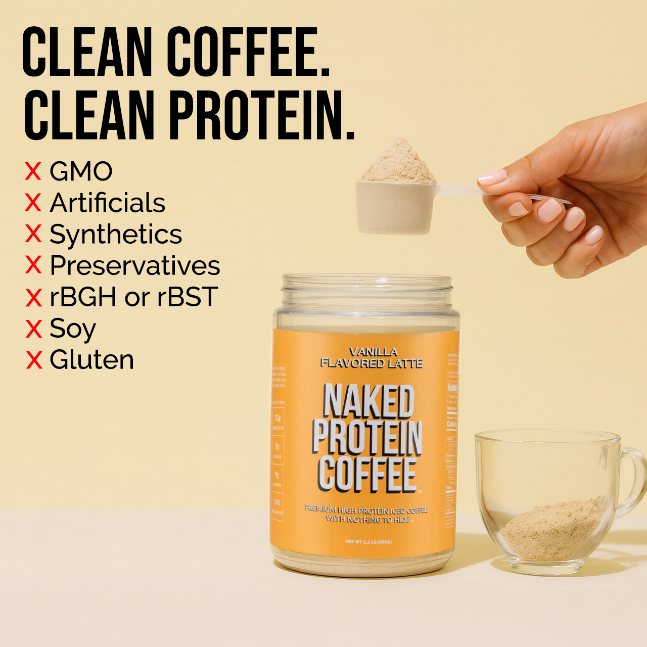 Vanilla Latte Protein Iced Coffee - Vanilla Latte for Convenient Coffee and Protein Drinks