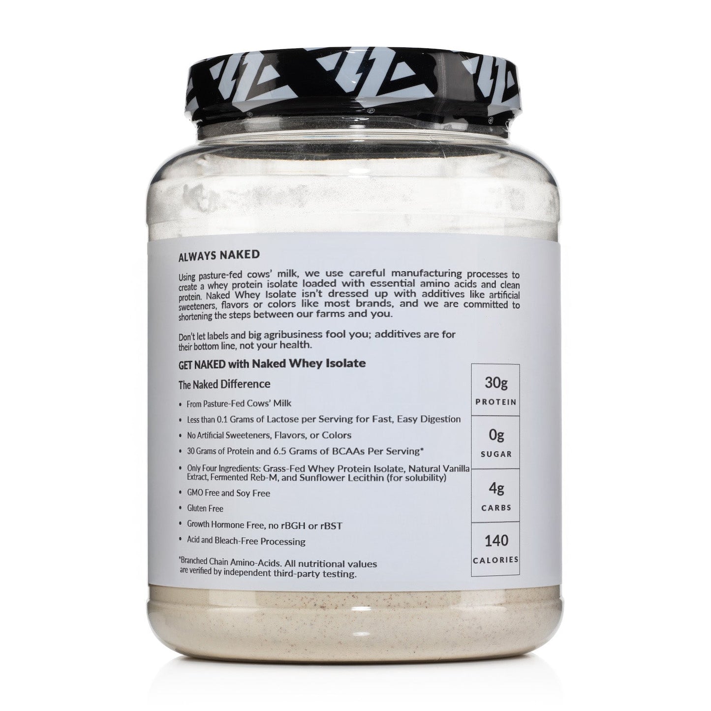 Vanilla Grass-Fed Whey Isolate Protein Powder - Vanilla for Smooth Everyday Protein Shakes